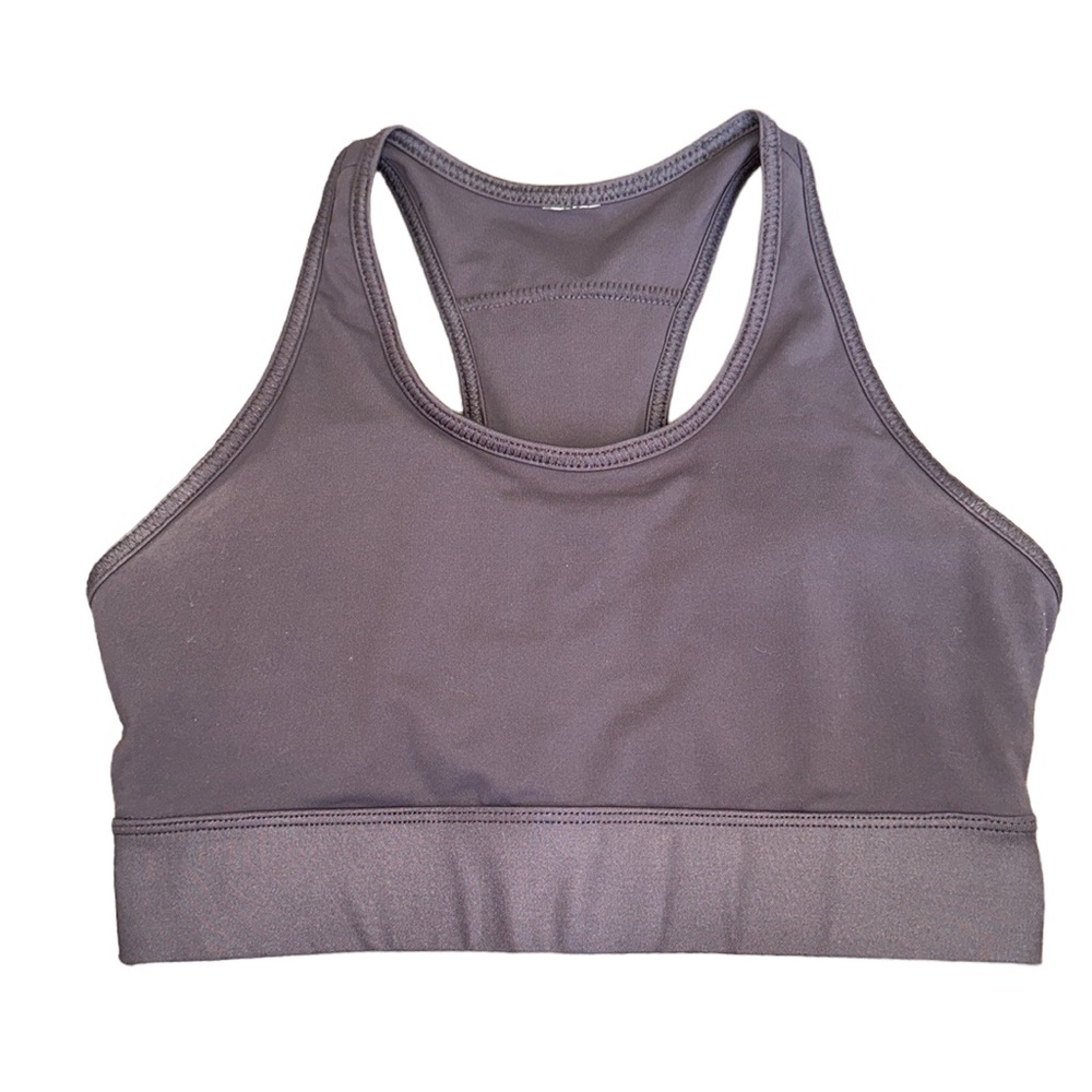 Fabletics Padded Sports Bra Gray/Purple